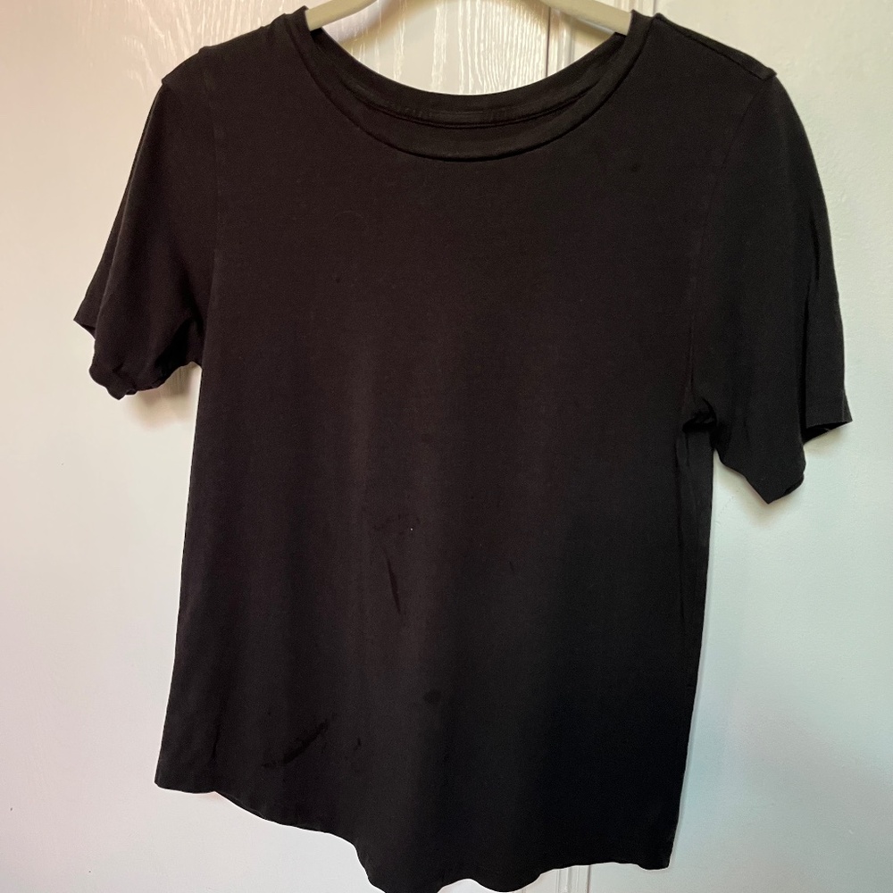 Black Crew Neck Universal Standard Tee Rex